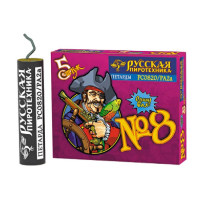 Петарда фитильная № 8 Петарды купить в Дмитрове | dmitrov.salutsklad.ru